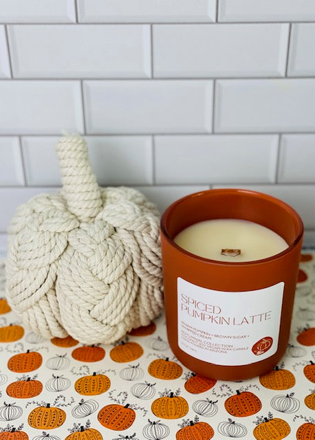 spiced pumpkin latte basic bitch fall candle