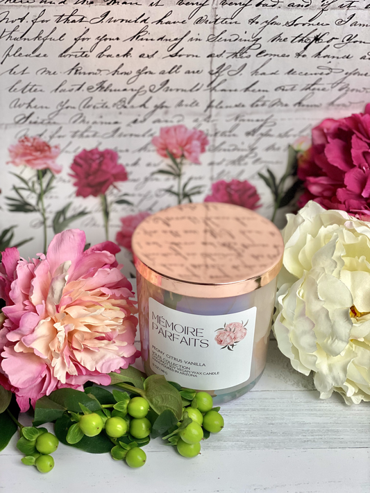 peony mother's day candle gift for mom