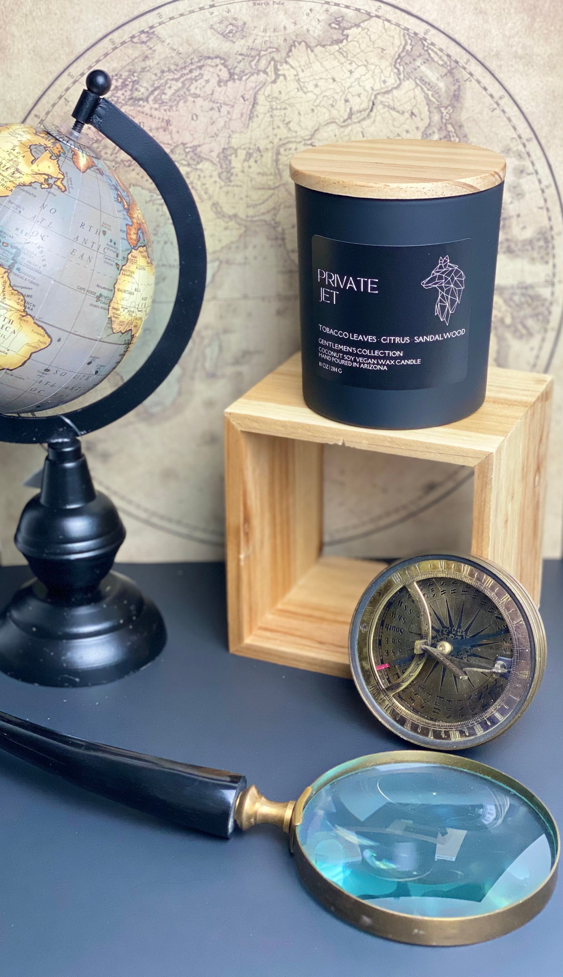 gift for executive director tobacco bay leaf sandalwood candle for him