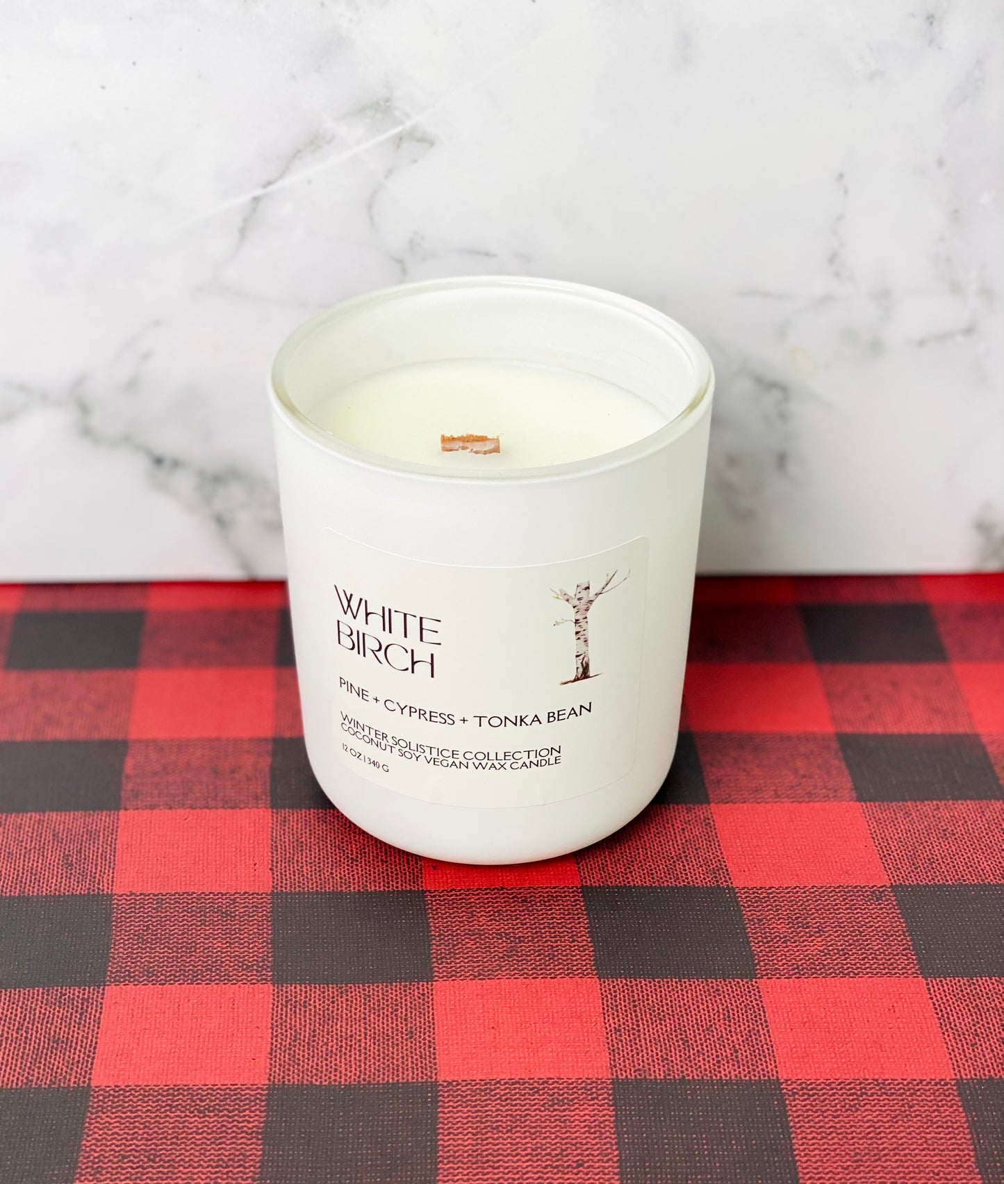 birch men's christmas candle earthy woody candle