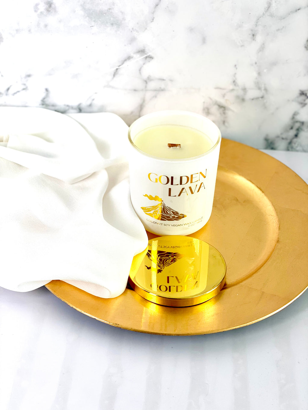 citrus agave golden lava candle