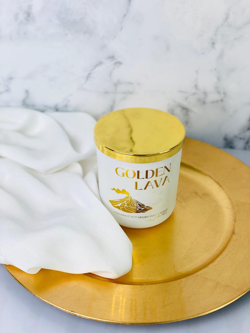 volcano scented candle